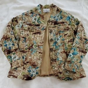 EUC Floral blazer